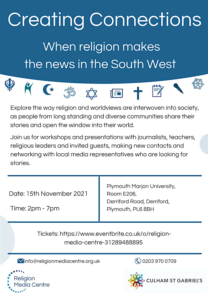 Creating Connections: When religion makes the news in the South West image