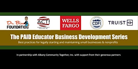 The PAID Educator Business Development Series primary image