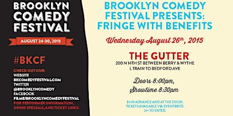 Brooklyn Comedy Festival Presents: Fringe with Benefits primary image