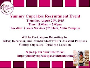 Yummy Cupcakes Recruitment Event primary image