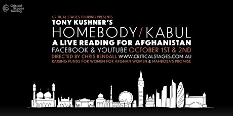 Tony Kushner's HOMEBODY/KABUL - A Live Fundraiser for Afghanistan primary image