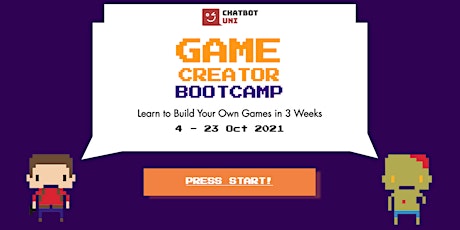 Imagem principal do evento CHATBOT UNI Game Creator Bootcamp 2021