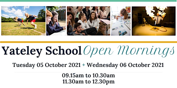 Yateley School - Open Morning 2 - Group 1 - Wednesday 6 October