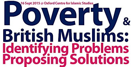 Poverty and British Muslims: Identifying Problems & Proposing Solutions primary image