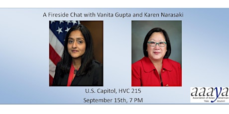 A Fireside Chat with Vanita Gupta and Karen Narasaki primary image