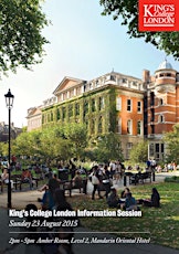 King's College London - Information Session - 23 Aug 2015 primary image