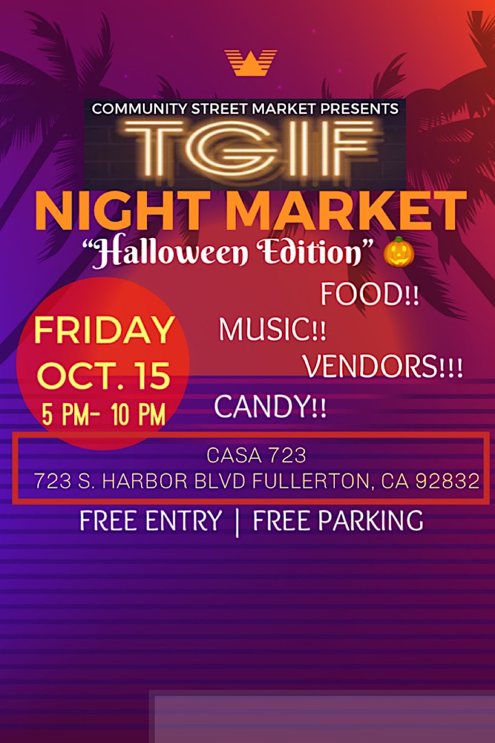 TGIF Night Market “Halloween Edition” image