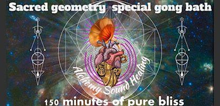 GONG BATH NORTH LONDON SACRED GEOMETRY INSTALLATION /150MINUTES/241 TICKETS image