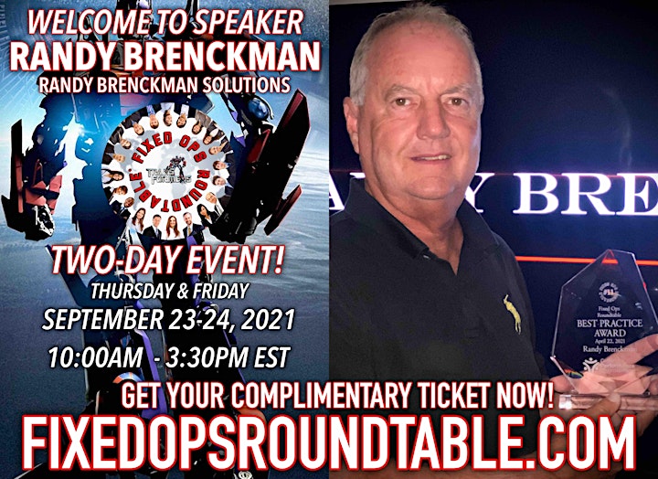 Ted Ings Presents FIXED OPS ROUNDTABLE: Transformers! 2-Day Virtual Event image