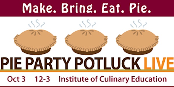 Pie Party Potluck LIVE! 2015