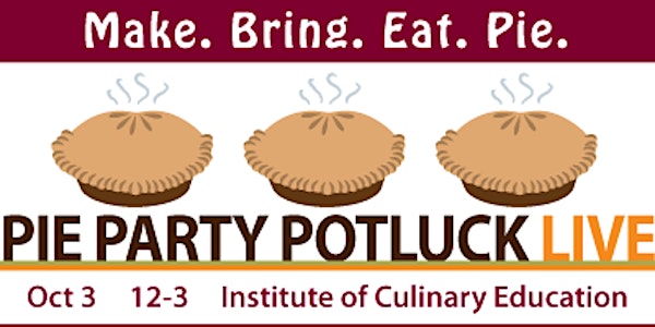 Pie Party Potluck LIVE! 2015