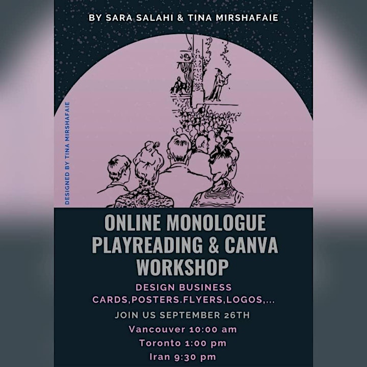 Online Monologue Playreading & CANVA Workshop image