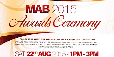 MAB 2015 Award Ceremony primary image