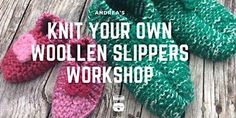 Knit your  own woolen slippers workshop primary image