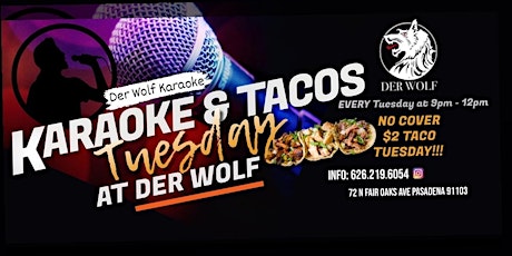 Karaoke & Taco Tuesday at Derwolf tickets