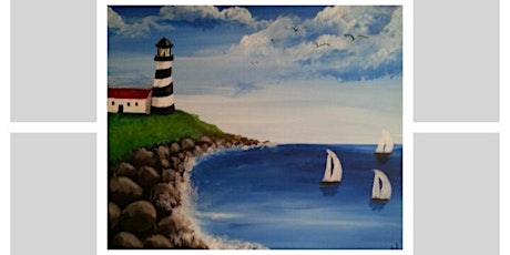"Lighthouse" Step-by-Step Paint Night at Nichols Village primary image
