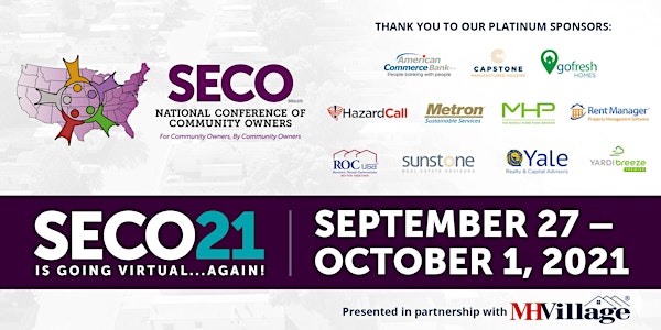 SECO21 - National Conference of Manufactured Housing Community Owners