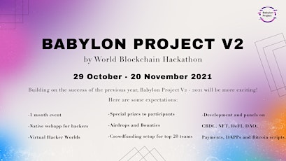 The Babylon Project 2.0 Hackathon primary image