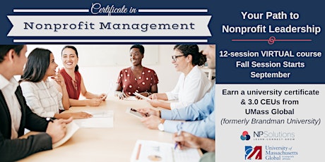 Certificate in Nonprofit Management primary image