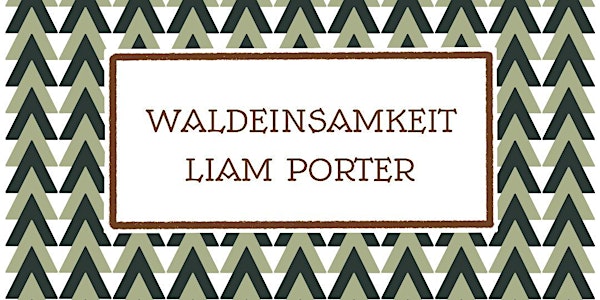 Launch of 'Waldeinsamkeit' by Liam Porter