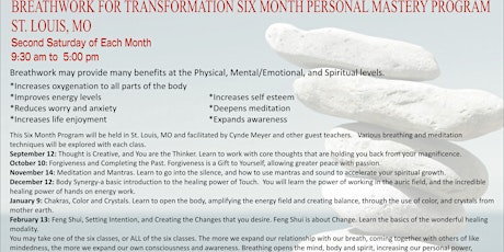 Breathwork for Transformation-Six Month Personal Mastery Program primary image