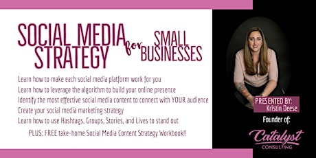Social Media Strategy for Small Businesses -  Virtual tickets