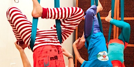 Family Aerial Yoga  Sept 30th School Holiday - parent  & child fun primary image