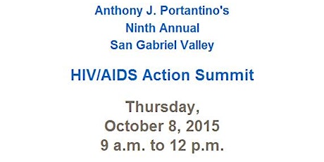 Ninth Annual San Gabriel Valley HIV/AIDS Action Summit primary image
