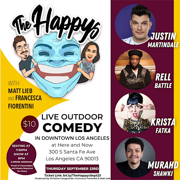 The Happys Comedy Show in Downtown Los Angeles - Thursday September 23rd image