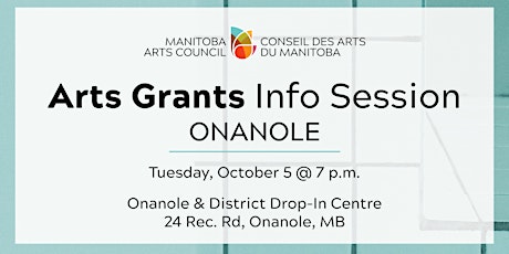 Arts Grants Information Sessions in Onanole primary image