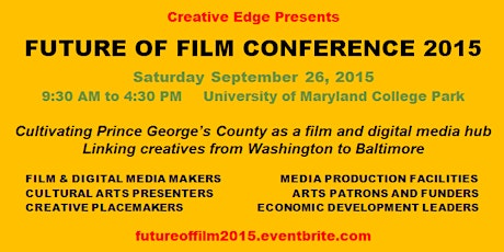 Creative Edge presents Future of Film Conference 2015 primary image