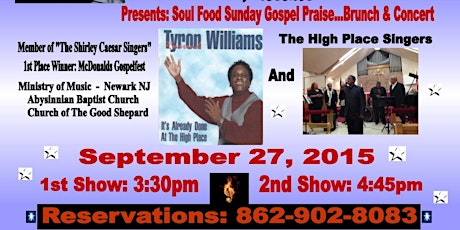 Soul Food Sunday...A praise party Concert primary image