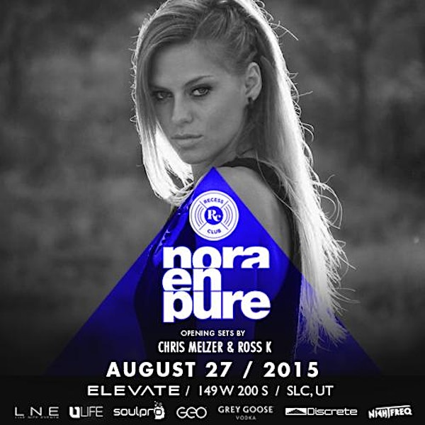 Nora En Pure TONIGHT at Elevate