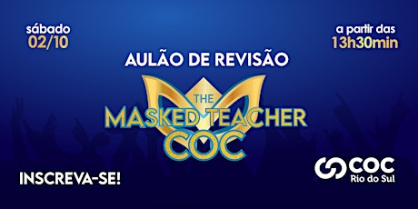 Imagem principal do evento Aulão de Revisão - The Masked Teacher