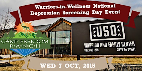 "Warriors-in-Wellness" National Depression Screening Day Event primary image