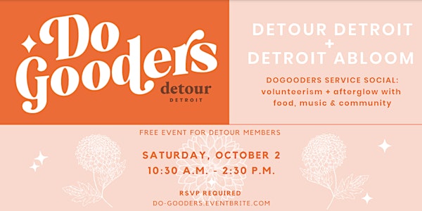 Detour DoGooders service social with Detroit Abloom