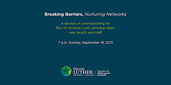 A service of commissioning for Rev. Dr. Kristine Lund, principal-dean