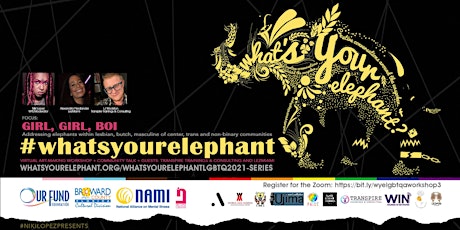 Imagen principal de What’s Your Elephant’s Girl, GIRL, boi! – Virtual Art-Making Workshop + Cha