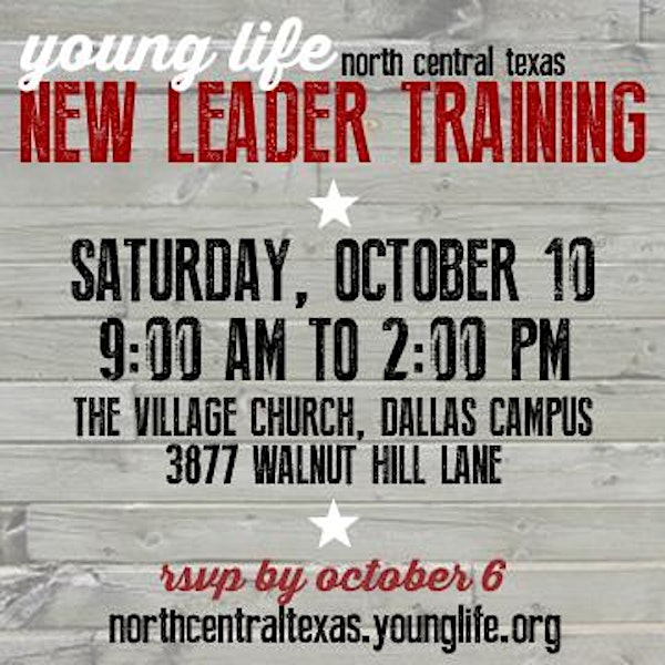 Young Life New Leader Training