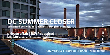 DC Summer 2015 Closer - Twilight Tuesdays feat. DJs Dean Sullivan and Tommy Cornelis primary image