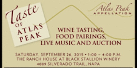 Specially priced Tickets to the Taste of Atlas Peak primary image