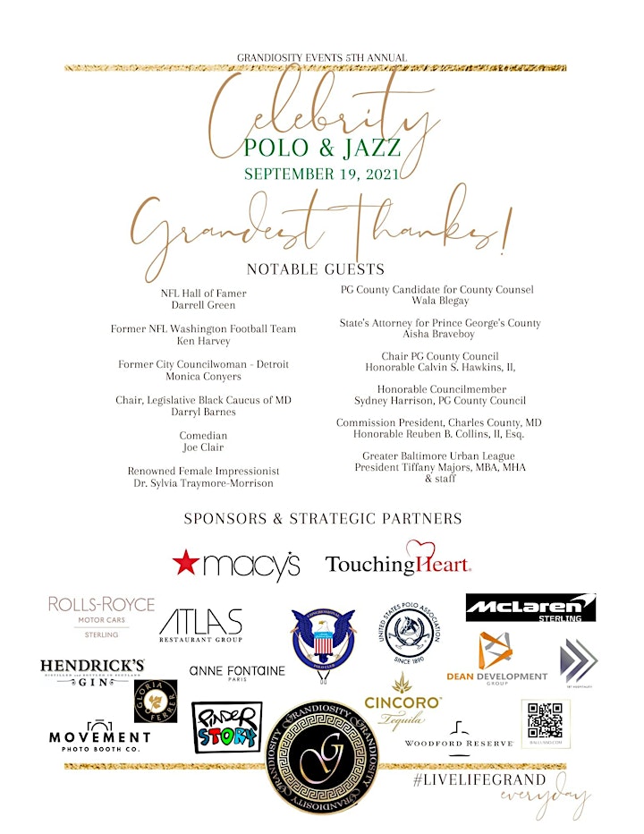 Grandiosity Events 5th Annual Celebrity Charity Polo & Jazz image