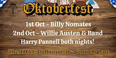TOAT Oktoberfest - Willie Austen & Band + Harry Pannell supporting primary image
