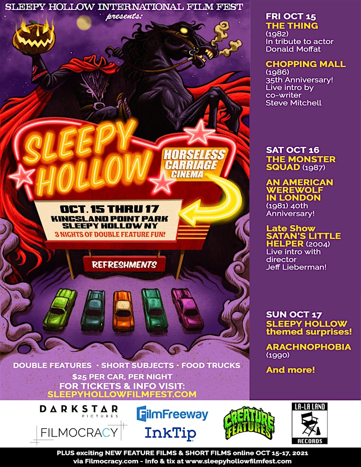 Sleepy Hollow Film Festival Sunday Oct 17, 2021 Event image