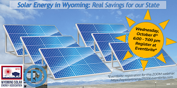 Solar Energy in Wyoming:  Real Savings for our State