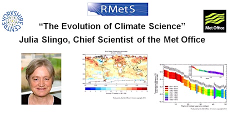 "The Evolution of Climate Science" with Prof Dame Julia Slingo, DBE, FRS primary image