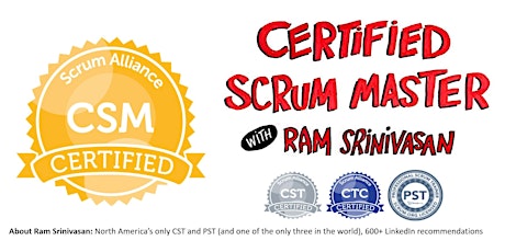 Sept 25-26 Weekend CSM- Pacific Time • 100% certification guarantee primary image