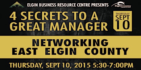September Networking & Presentation - East Elgin primary image