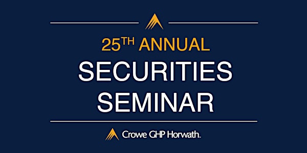25th Annual Securities Seminar