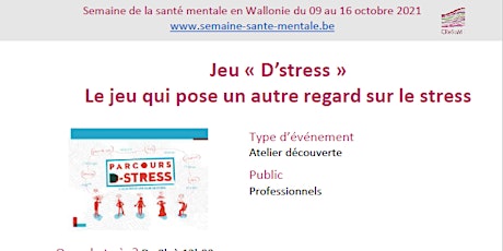 Primaire afbeelding van L'outil D’stress : « le jeu qui pose un autre regard sur le stress ».